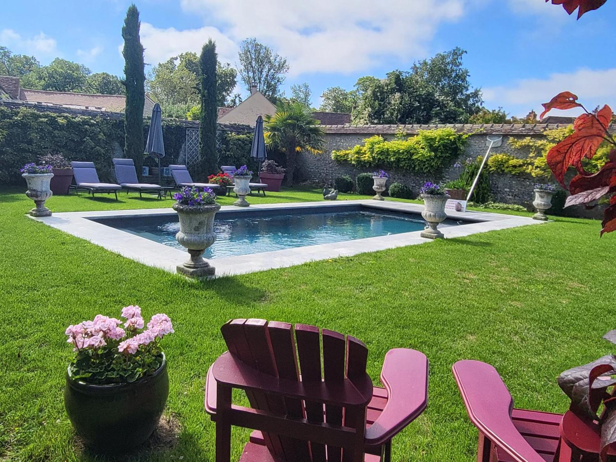 Les Glycines Bed & Breakfast Ury Exterior foto