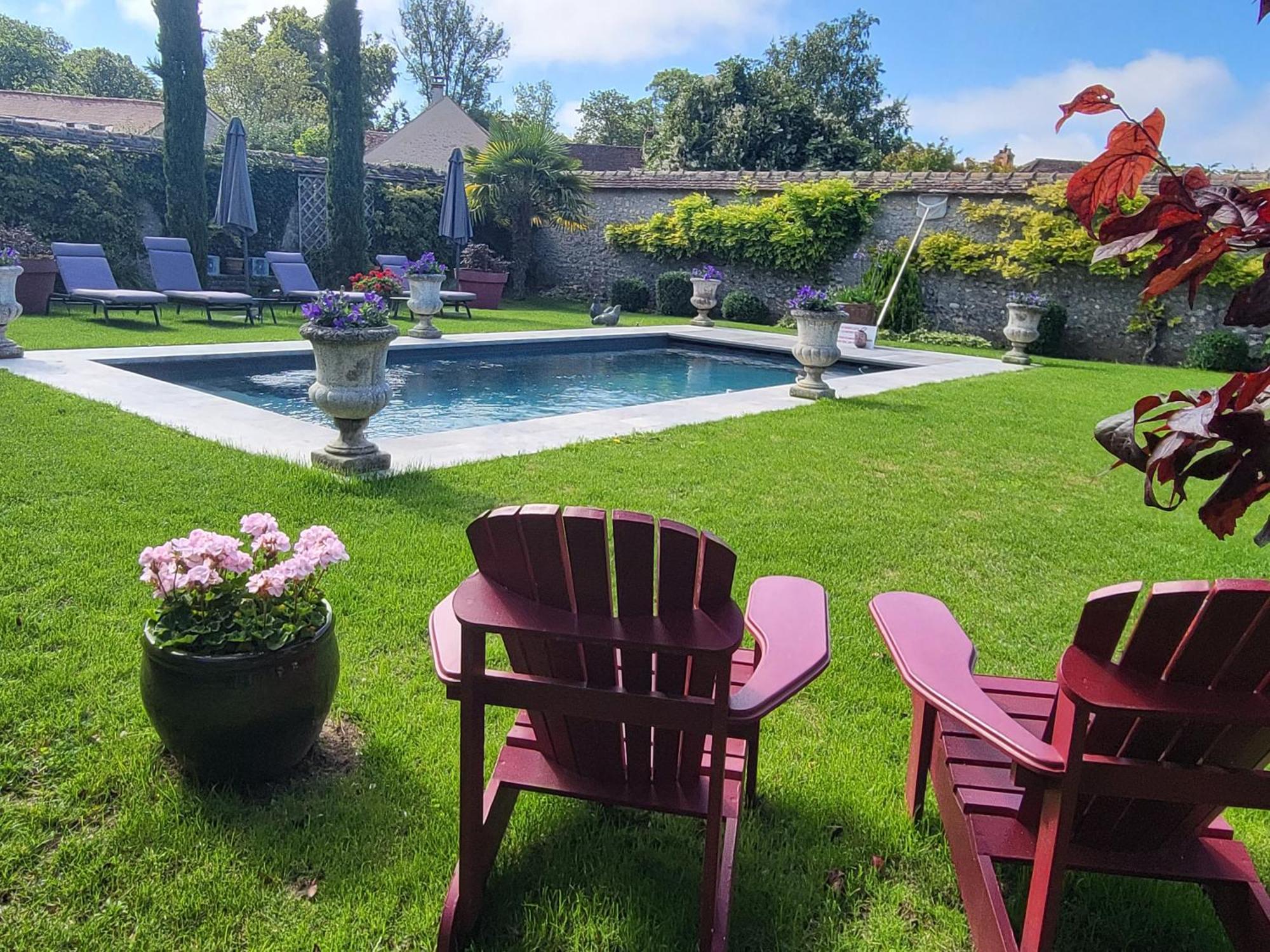 Les Glycines Bed & Breakfast Ury Exterior foto